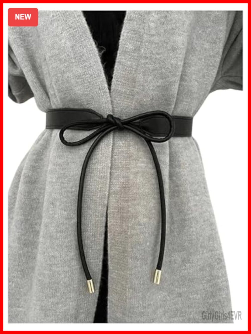 PU Leather Wrap Tie Waist Fashion Belt for Dresses